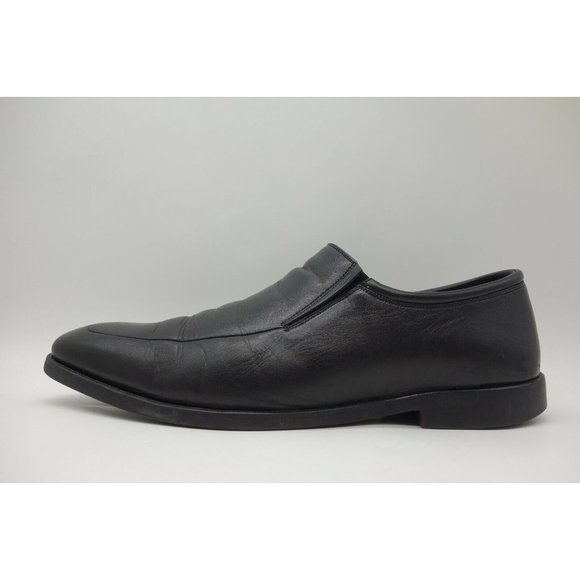Magnanni Black Leather Dress Casual Slip On Loafers Shoes Men\'s 10 D